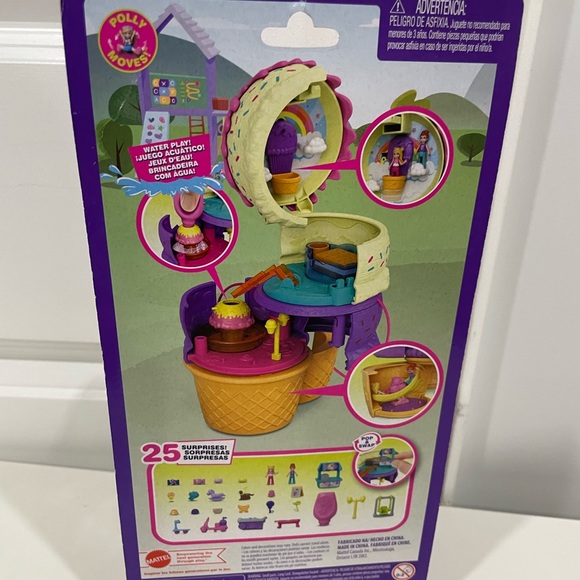 Polly Pocket Ice Cream Cone Shape,Playground Theme - Picture 4 of 4